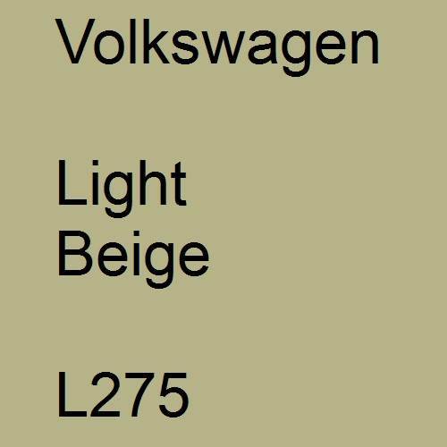 Volkswagen, Light Beige, L275.